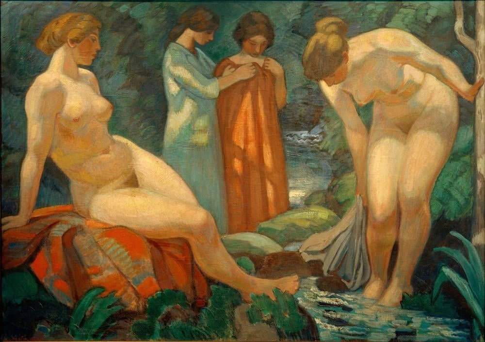 Donne alla fonte della foresta, 1908 - Worms, Museum der Stadt Worms